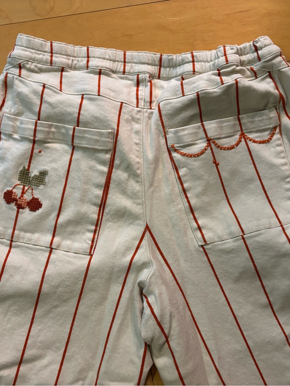 Anthropologie Pilcro Izzie pull on barrel pants striped edition XL - Picture 9 of 12